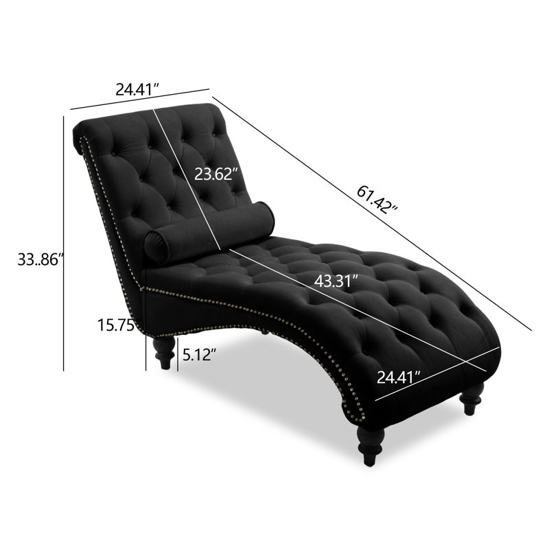 Alcott Hill® Upholstered Chaise Lounge Wayfair